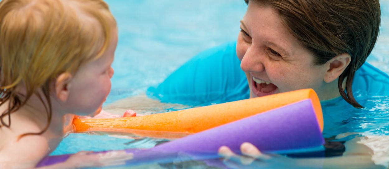 Child Swimming Lessons (with Woggles and Teacher)