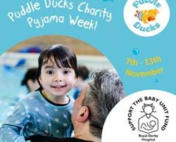 Puddle Ducks swimmers raise money for Friends of the baby unit !