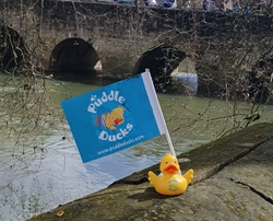Come rain or shine Puddle the Duck joined crowds at the annual Duck Race
