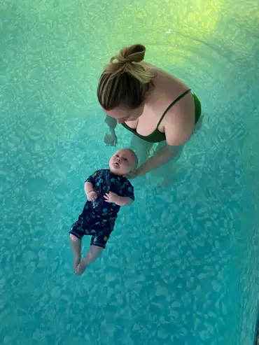 Henry M And Mum Floating