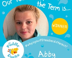 Abby wins our Teacher of the Term competition!