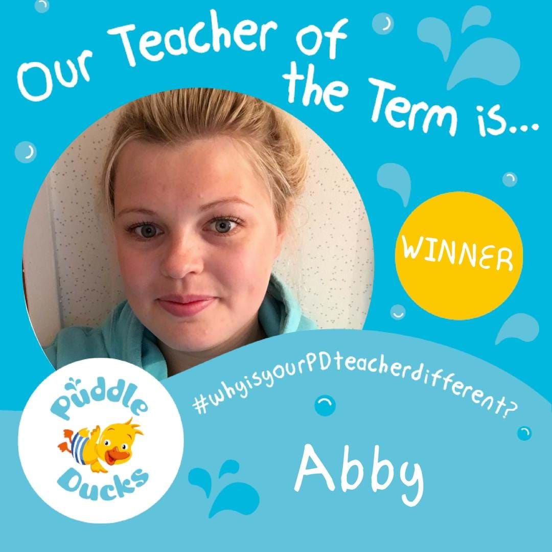 Super congratulations to Abby our Teacher of the Term Summer 2018!