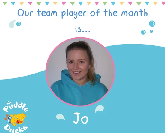 Our team player of the month is Jo!