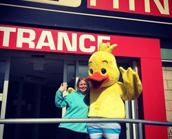 Puddle the Duck visits our little swimmers at DW Fitness Traffford