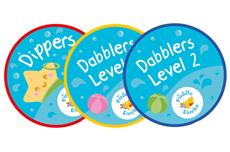 For our swimmers who are raring to go, we progress them from Little Dippers up into Dippers and then Dabblers. These classes are for our 3 and 4 year olds who are ready for the next stage; independent swimming on their fronts and backs, treading water, floating, diving to collect objects – the culmination of all the hard work comes together here with our swimmers demonstrating head down swimming, lifting their head to breathe and often achieving 5m and even 10m before they even start school!