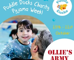 Puddle Ducks Greater Manchester organises PJ Week, a charity swimming event.
