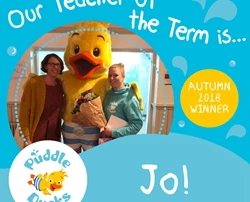 Our Teacher of the Term Autumn 2018 is Jo