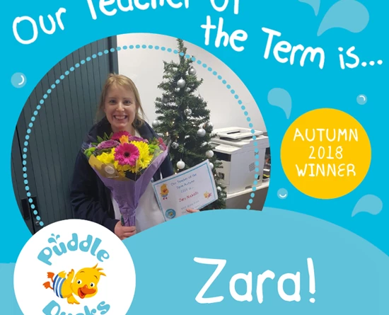 Our Teacher of the Term Autumn 2018 is Zara