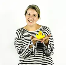 Natalie With Duck Photo