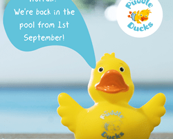 Update - Puddle Ducks Classes Back from the 1st September 2020!