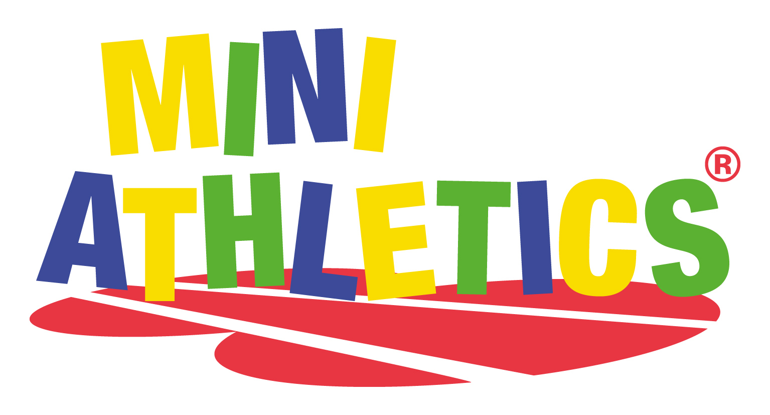 Mini Athletics Logo Red Track