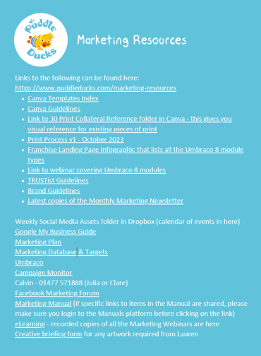 Marketing Resources Image