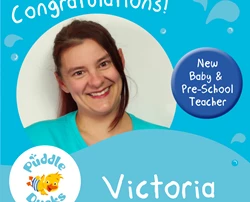 Yippeee!! We have another new Baby & Pre-School teacher!